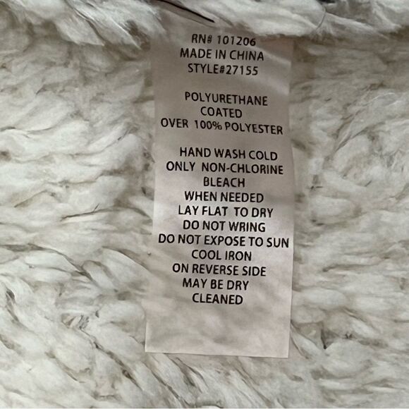 Soft Surroundings Taupe Faux Suede Sherpa Lined Jacket Size Small - Picture 8 of 10